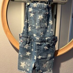 Cat & Jack Blue Star Pattern Overall Shorts